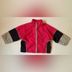 Slazenger Sheer Instinct Bright Pink Jacket, Y2K Sporty, Girls Size 1 VGUC